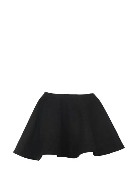 Fusta mini Ganni evazată negru