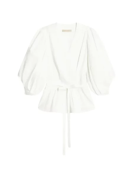 Блуза Vanessa Bruno с прехлупване бяло