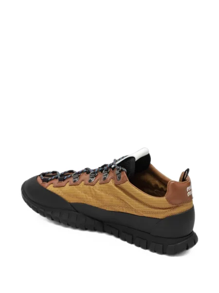 Sneakerși Miu Miu din piele maro
