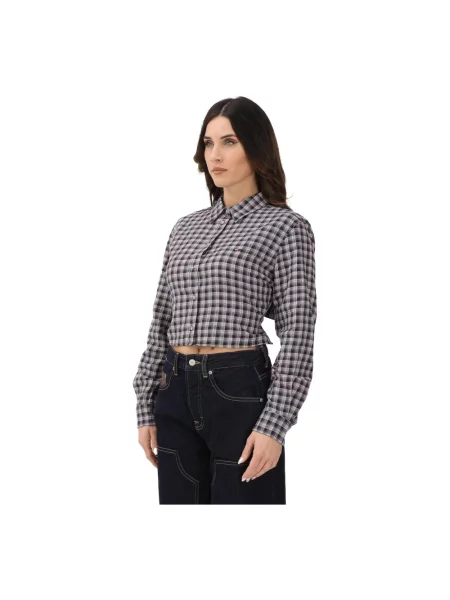 Wielobarwność koszula dżinsowa Tommy Jeans z długim rękawem