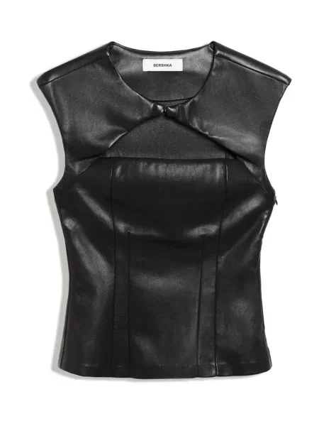 Bershka Top negru