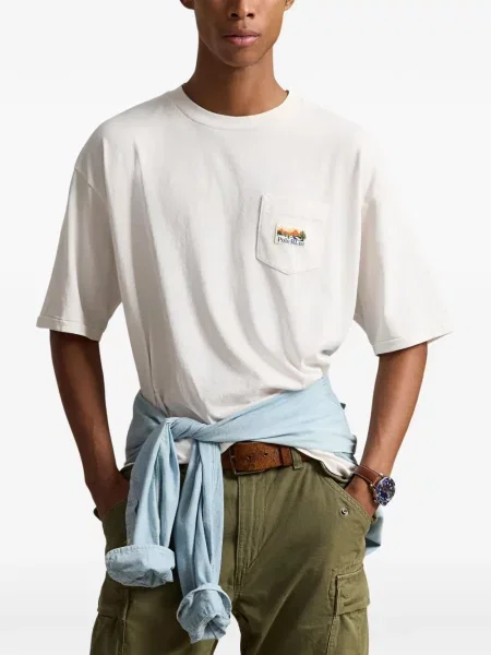 Fleece ρετρό φούτερ Polo Ralph Lauren μαύρο