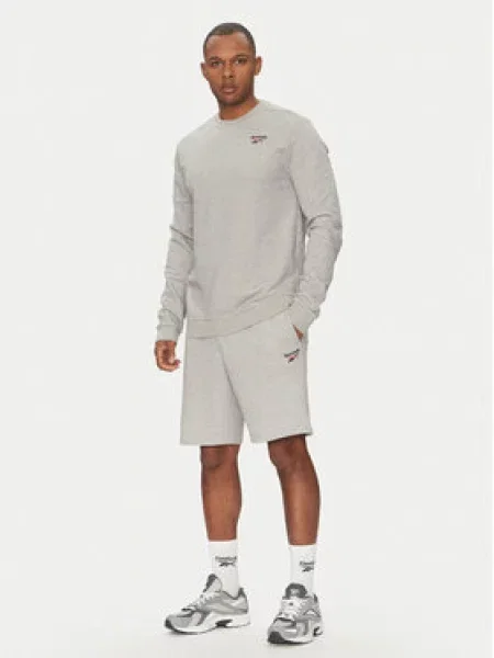 Reebok Mikina Logo Crew šedá