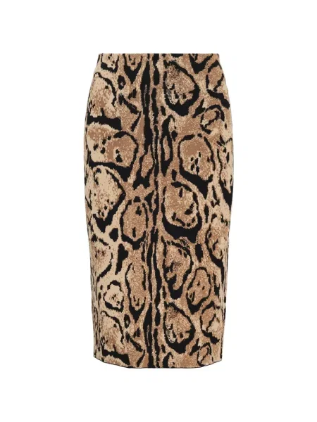 Fustă Stella Mccartney cu imagine cu model leopard