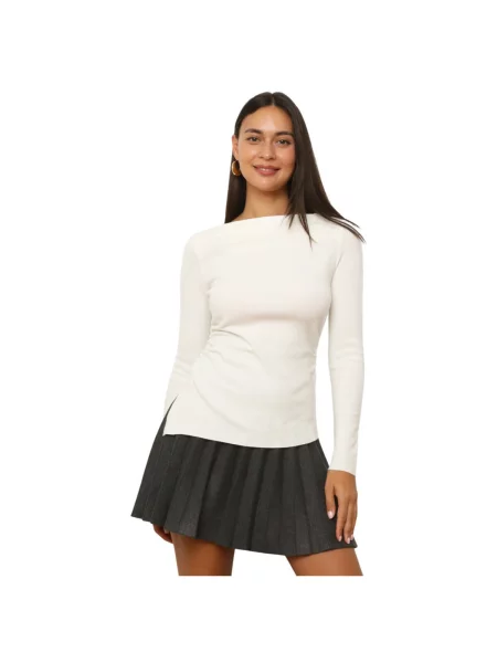 Top La Modeuse alb