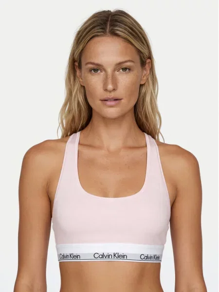 Calvin Klein Underwear Grudnjak pastelno roza / crna / bijela ružičasta