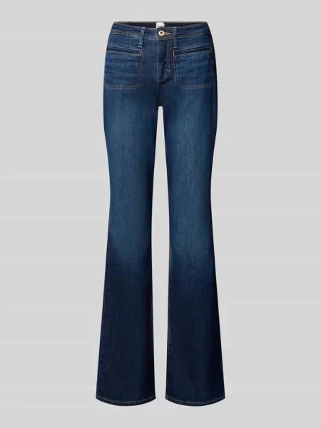 Jeansy w kroju bootcut z mieszanki bawełny model SHAKIRA' Brax granatowe