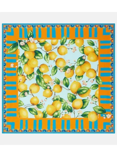 Fular Dolce&gabbana de mătase cu imagine