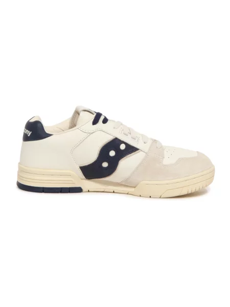 Sneakersy Saucony skórzane do golfa białe