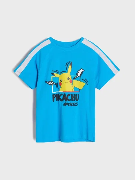 Sinsay Tričko Pokémon modrá
