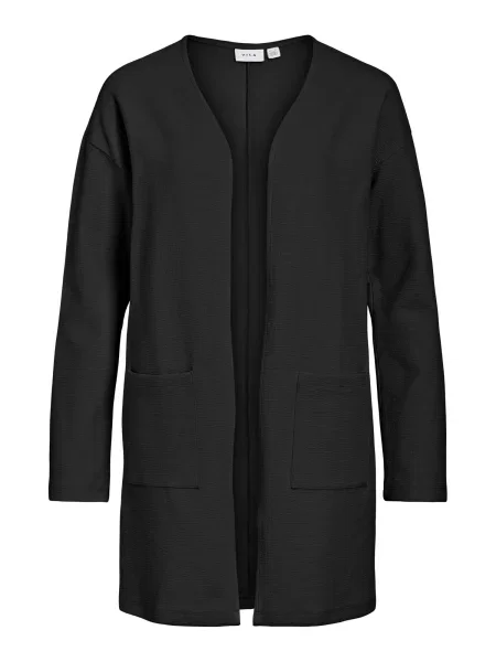 VILA Geacă tricotată VIGARDEN' negru