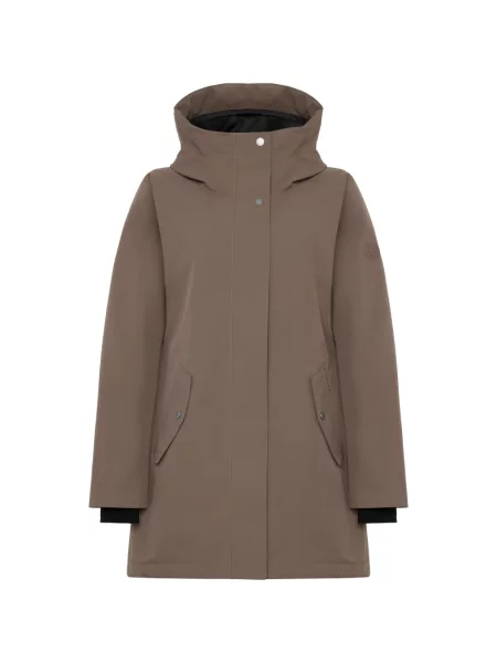 Parka w kroju regular fit z kapturem model Alana' Didriksons brązowa