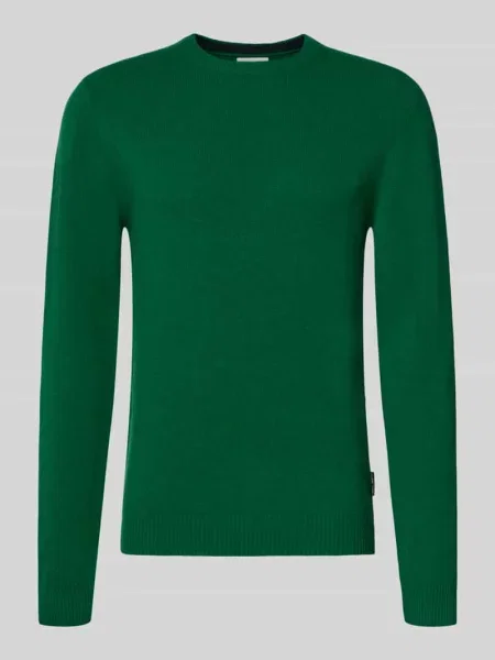 Sweter z dzianiny o kroju oversized z prążkowanymi wykończeniami Casual Friday zielony
