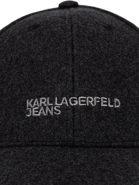 Șapcă Karl Lagerfeld Jeans cu broderie gri