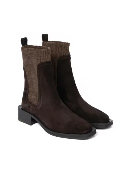 Botki Paul Smith skórzane brązowe