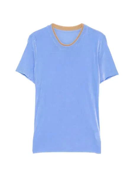Tricou Jnby de catifea albastru