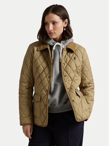 Polo Ralph Lauren Geacă de primăvară-toamnă bleumarin / kaki bej