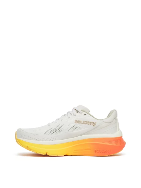 Синтетический кроссовки для бега Saucony для бега бежевые