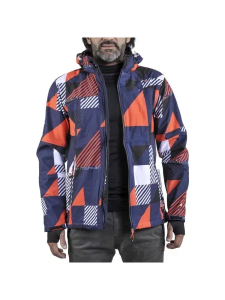 Geacă Peak Mountain softshell albastru