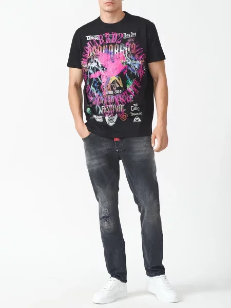 Футболка Dsquared2 чорна