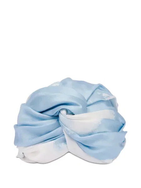 Căciulă Moschino de mătase albastru