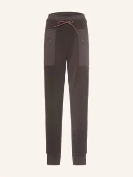 Jeanne Baret Fleecové Kalhoty Rochefort tmavě hnědá