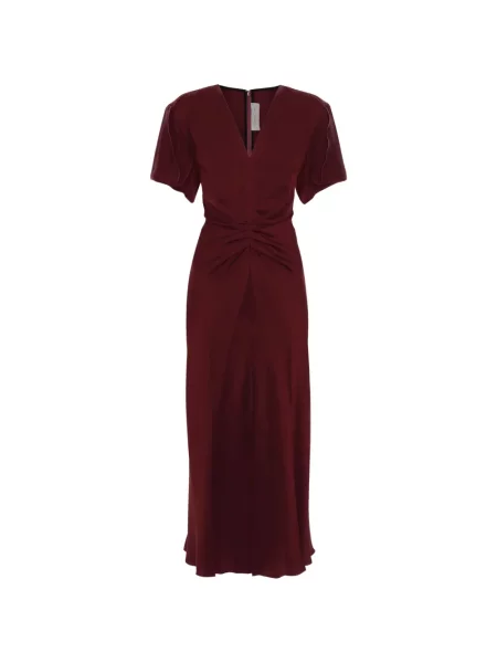 Rochie midi Victoria Beckham roșu