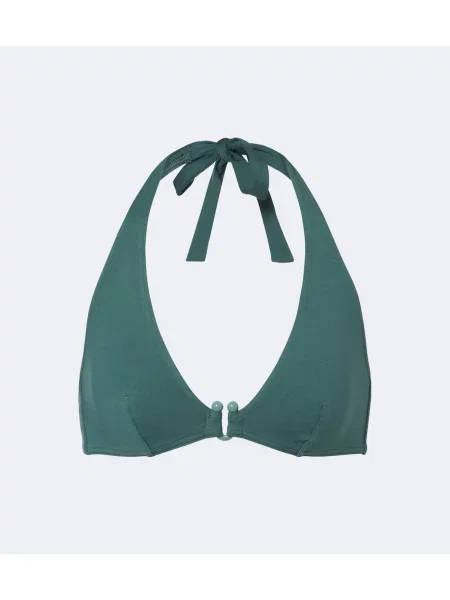 Top Eres cu gât halter verde