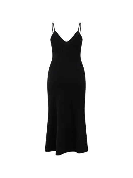 Rochie maxi Alberta Ferretti cu decolteu în V negru