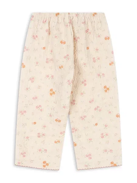 Konges Sløjd kalhoty s ELIN SLIT PANTS GOTS béžové