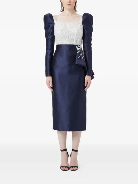 Rochie midi Gattinolli By Marwan cu mărgele albastru