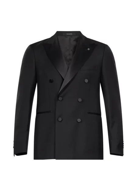 Costum Tagliatore cu două rânduri de nasturi negru