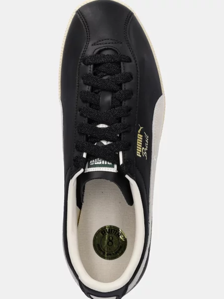 Кожаные кроссовки Puma черные