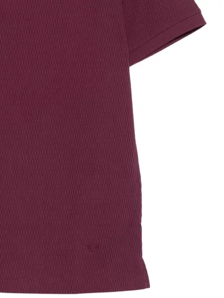 Πλεκτό polo Emporio Armani μωβ