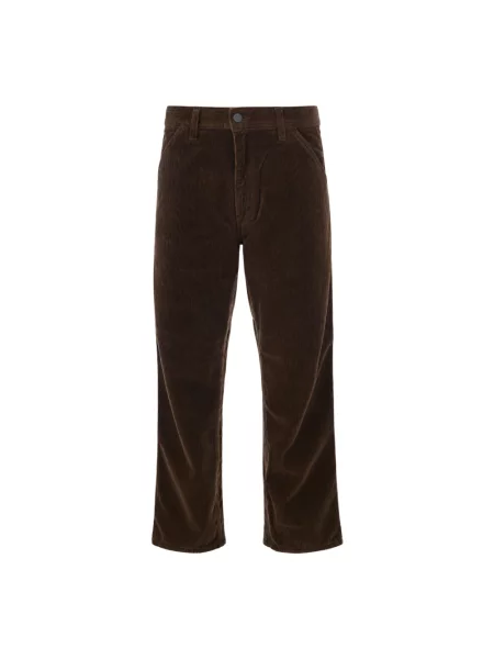 Spodnie Carhartt Wip brązowe