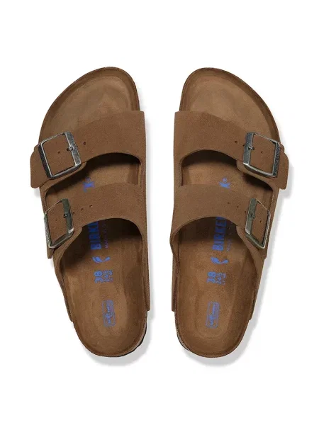 Birkenstock papucs velúrból Arizona barna