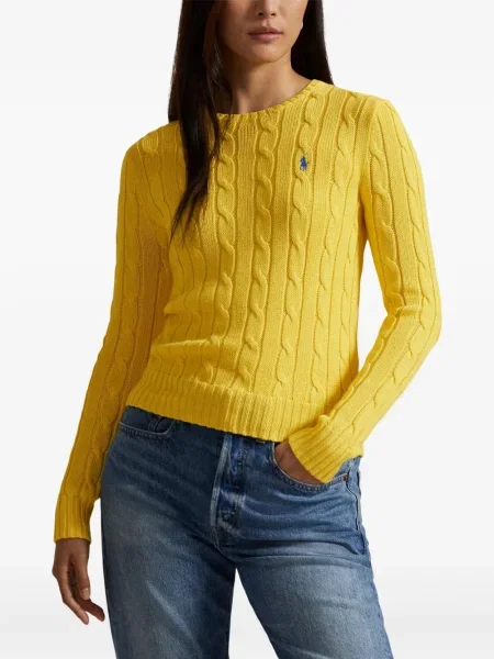 Șapcă Polo Ralph Lauren cu decolteu în V cu autograf în carouri albastru