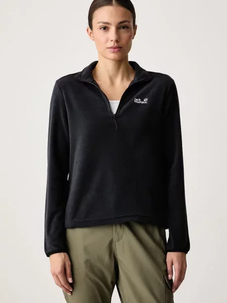 Jack Wolfskin hanorac pentru femei din polar Taunus negru