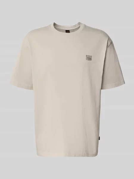 T-shirt z czystej bawełny o kroju regular fit model TE-BRUTALISM' Boss Orange