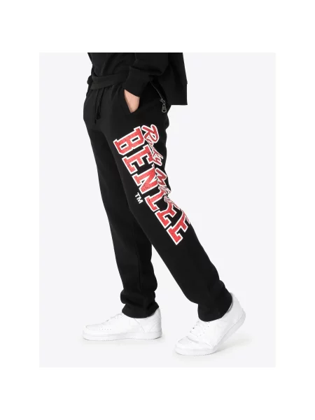 Spodnie do biegania Benlee Moss Regular Fit czarne