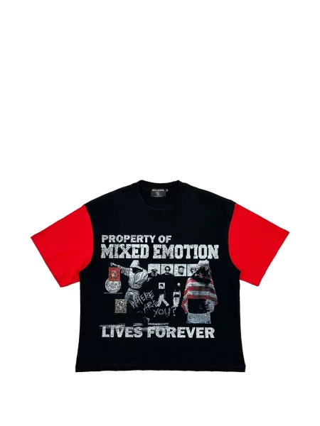 Tricou Mixed Emotion cu imagine negru