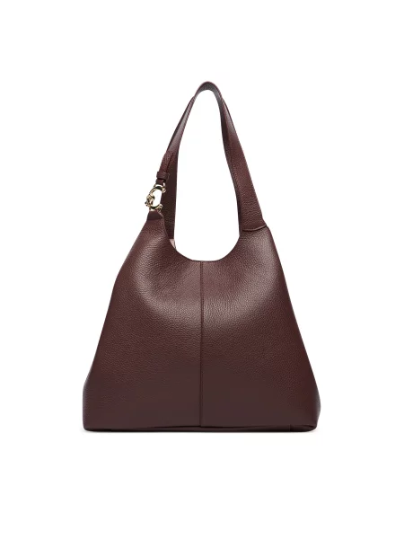 Coccinelle De piele geantă shopper + borsetă C-EASY roșu