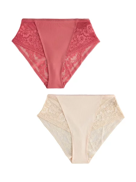 Next Slip ecru / pepene roșu