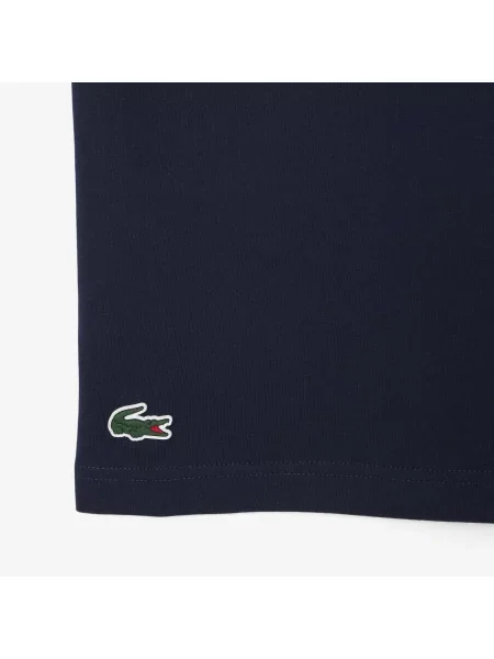 Lacoste Sportowy T-Shirt Ultra Dry Z Graficznym Nadrukiem niebieski