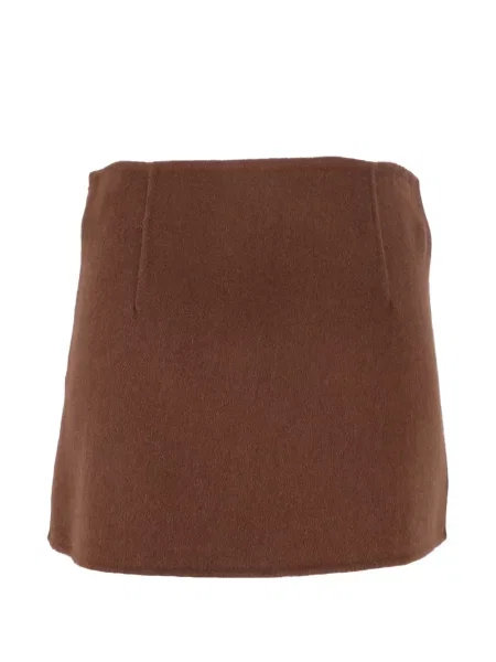 Mini sukňa Ermanno Scervino hnedá
