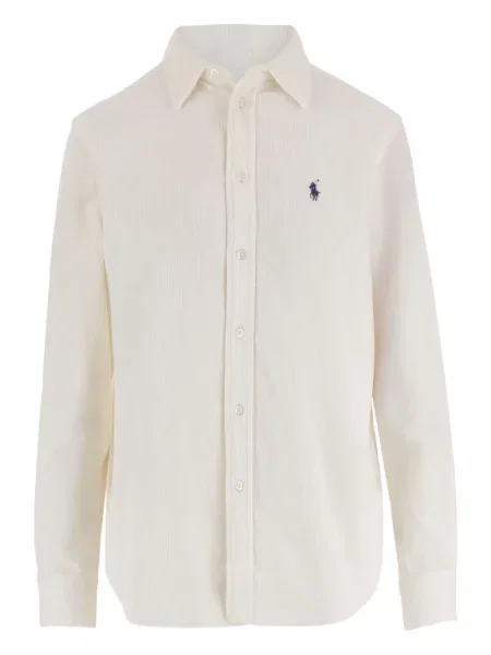 Карирани панталони jogger Polo Ralph Lauren от рипсено кадифе с принт зелено