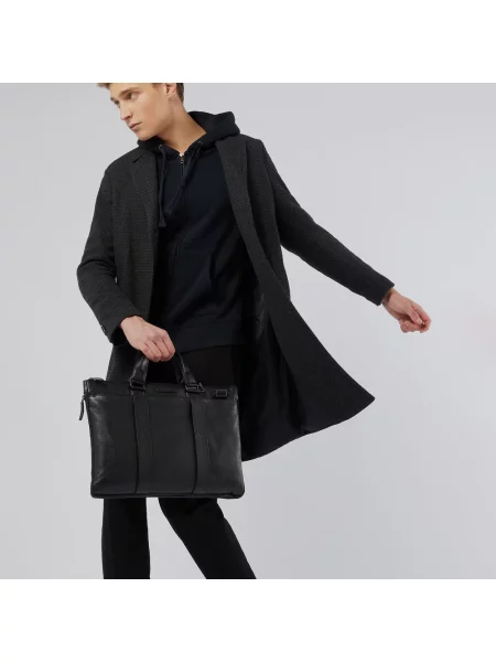 Torba na laptopa Piquadro czarna