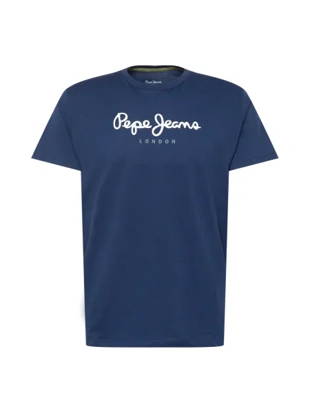 Тениска Pepe Jeans Eggo тъмносиньо с принт синьо