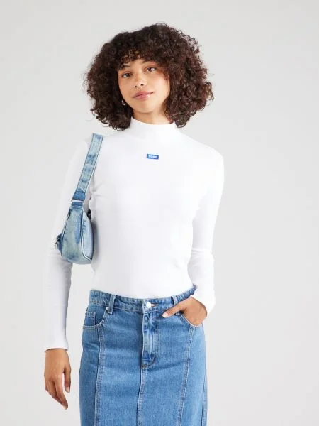 HUGO Tricou Easy' alb