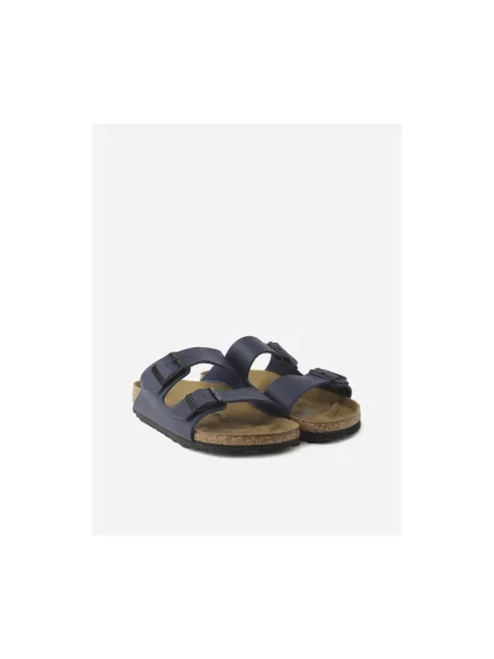 Birkenstock Arizona Navy Narrow Fit Unisex Sandały Birkenstock Size: niebieski